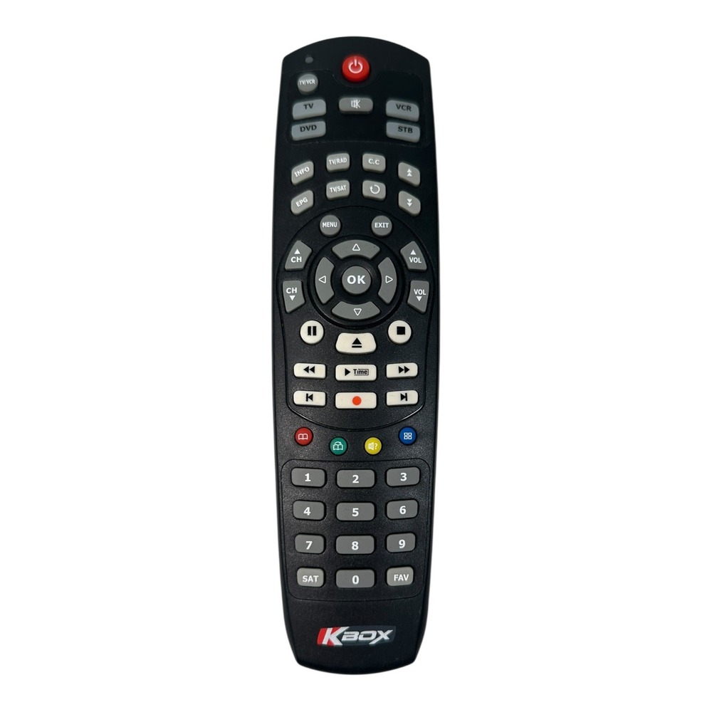 KBox Remote‎ Control Black Universal TV DVD STB SAT VCR